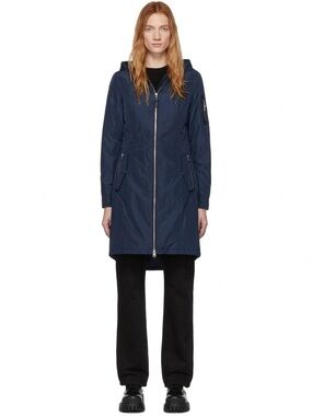 $1100 Mackage Navy Blue  Down Casey Coat M